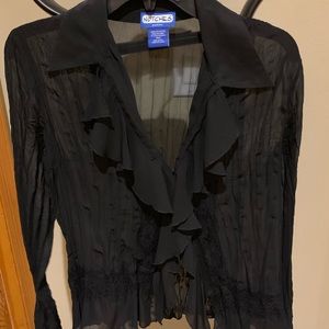 Notches petite blouse